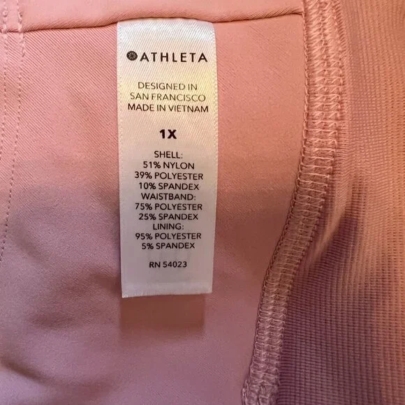 🏷️ NWT Athleta Women's Run With It Textured 3.5" Shorts Begonia Pink Size 1X - Picture 3 of 8
